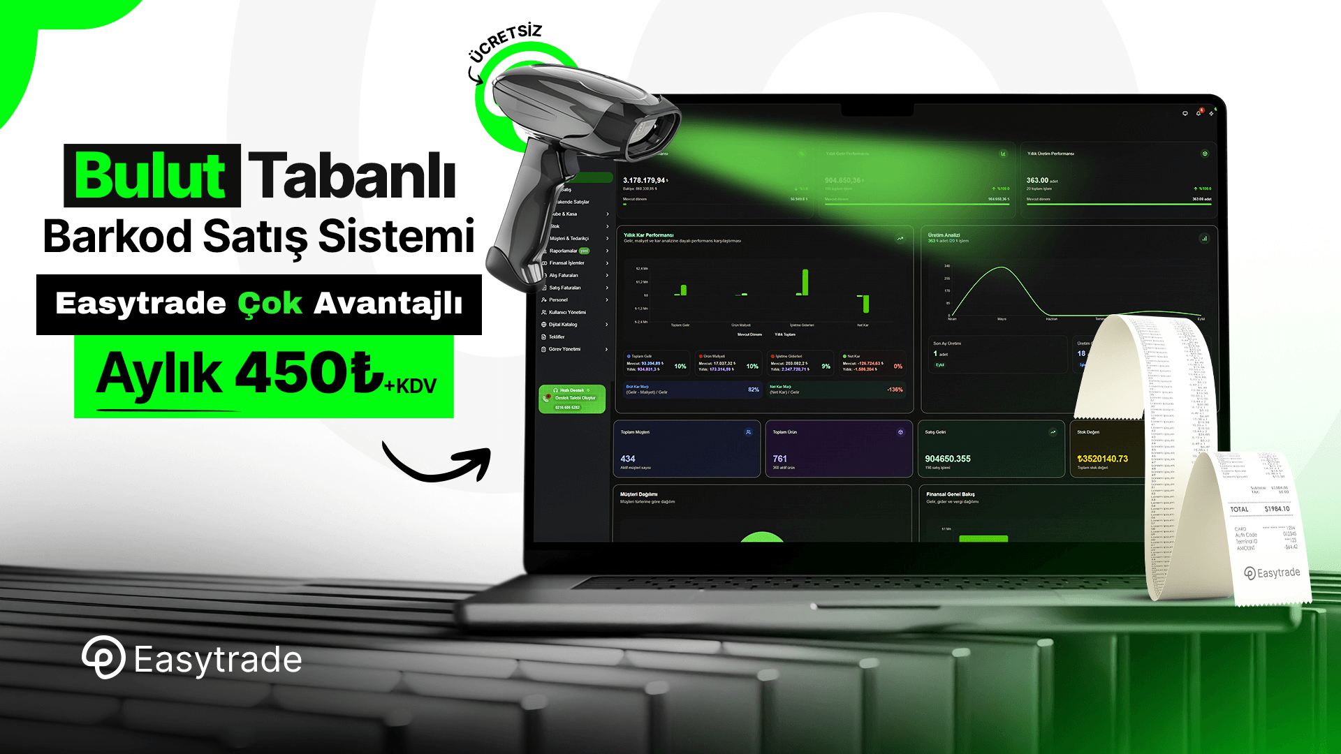 Easytrade Babalar Günü Kampanyası - Bulut Tabanlı Barkod Satış Sistemi